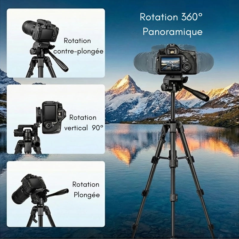 Utilisations du mini trépied appareil photo noir