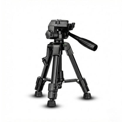 Mini trépied appareil photo noir sur fond blanc