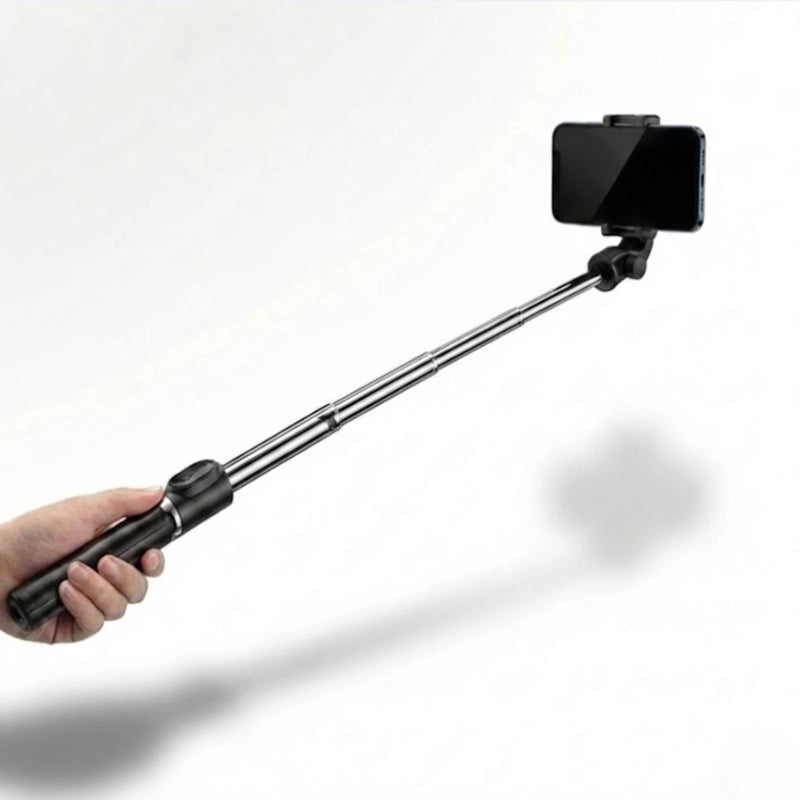 Mini trépied téléphone Bluetooth tenu à la main tel une perche selfie