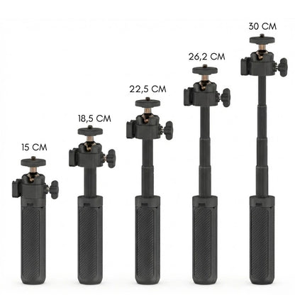 Dimensions du mini trépied téléphone magnétique