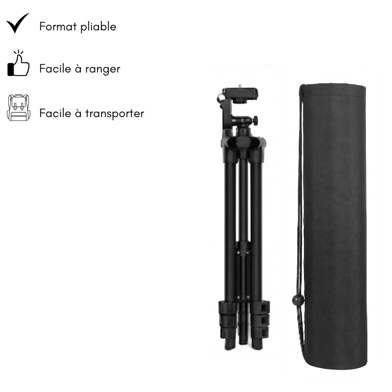 Avantages du trépied aluminium noir