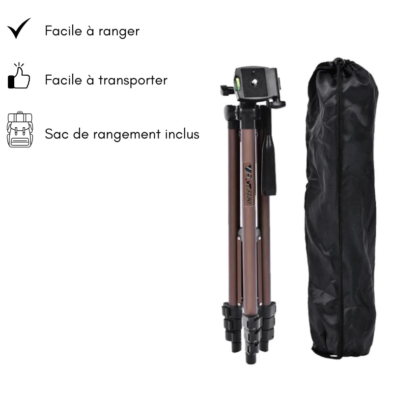 Avantages du trépied appareil photo 126 CM bronze