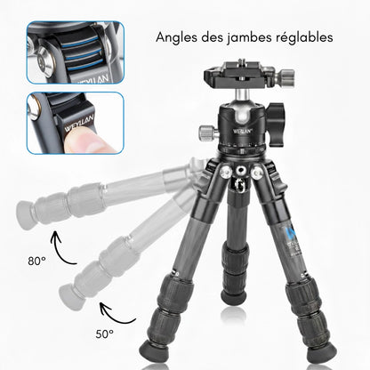 Information du trépied carbone extensible