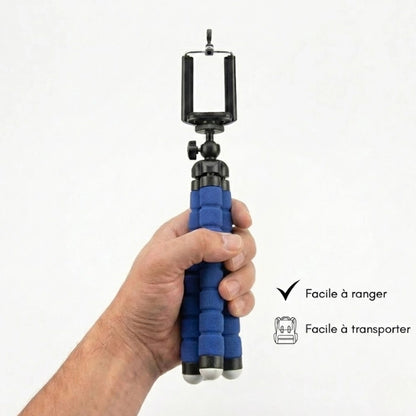 Avantages du trépied flexible Bluetooth bleu