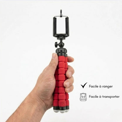 Avantages sur le trépied flexible Bluetooth rouge
