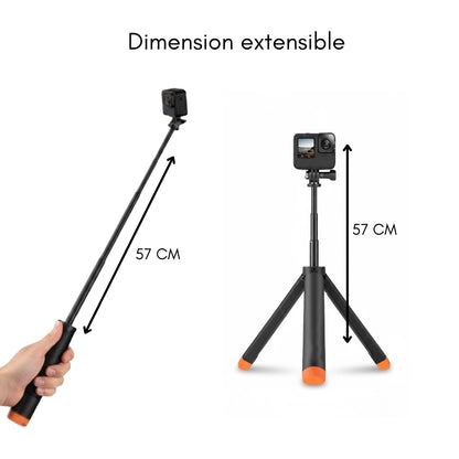 Dimensions du trépied GoPro extensible