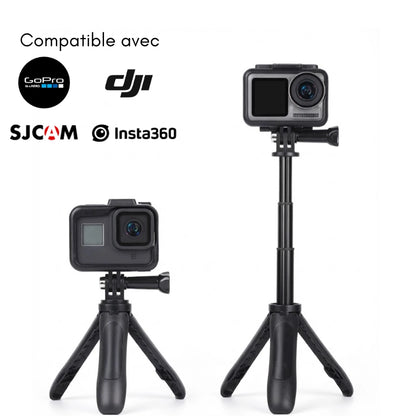 Compatibilités des cameras sur le trépied GoPro noir