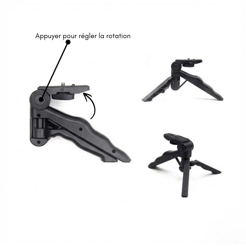 Détail du trépied GoPro pliable