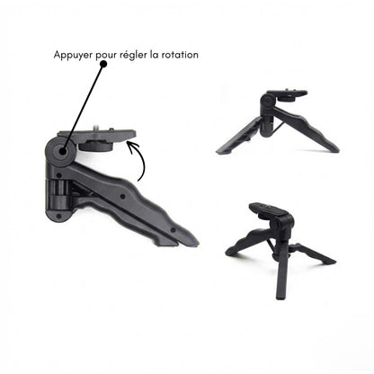 Détail du trépied GoPro pliable