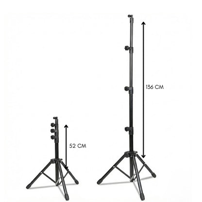 Dimensions du trépied iPad 136 CM noir 