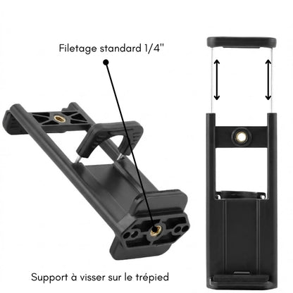 Informations support du trépied iPad 150 CM noir