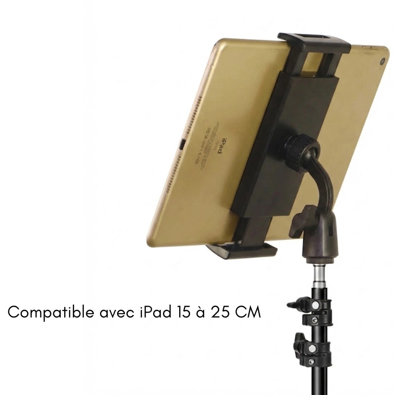 Compatibilité du trépied iPad 160 CM noir 