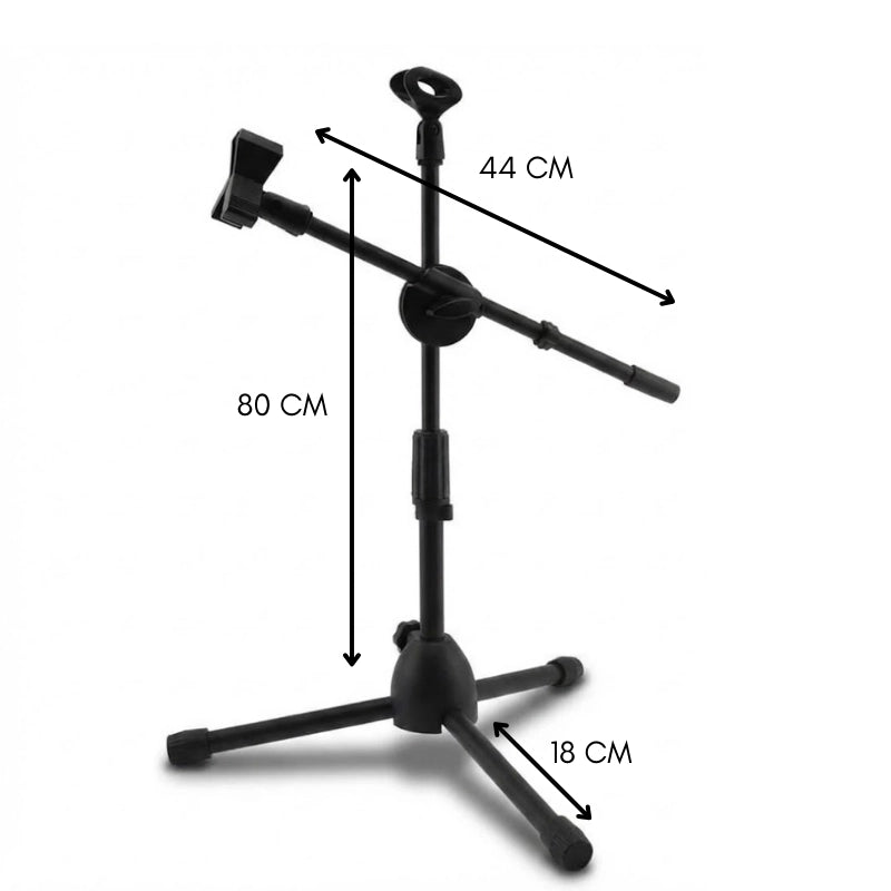 Dimensions du trépied micro double supports