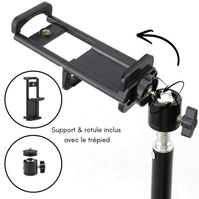 Produits inclus avec le trépied tablette 200 CM noir