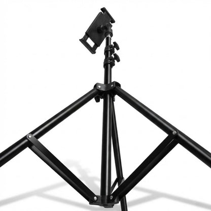 Trépied tablette noir vu d'en bas