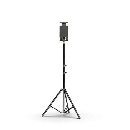 Trépied tablette noir sur fond blanc