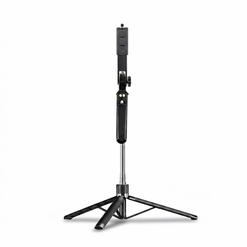 Trépied téléphone 170 CM noir sur fond blanc