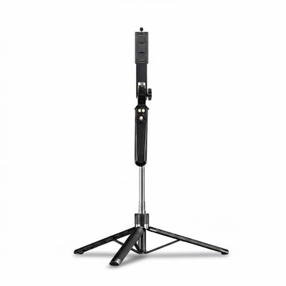 Trépied téléphone 170 CM noir sur fond blanc