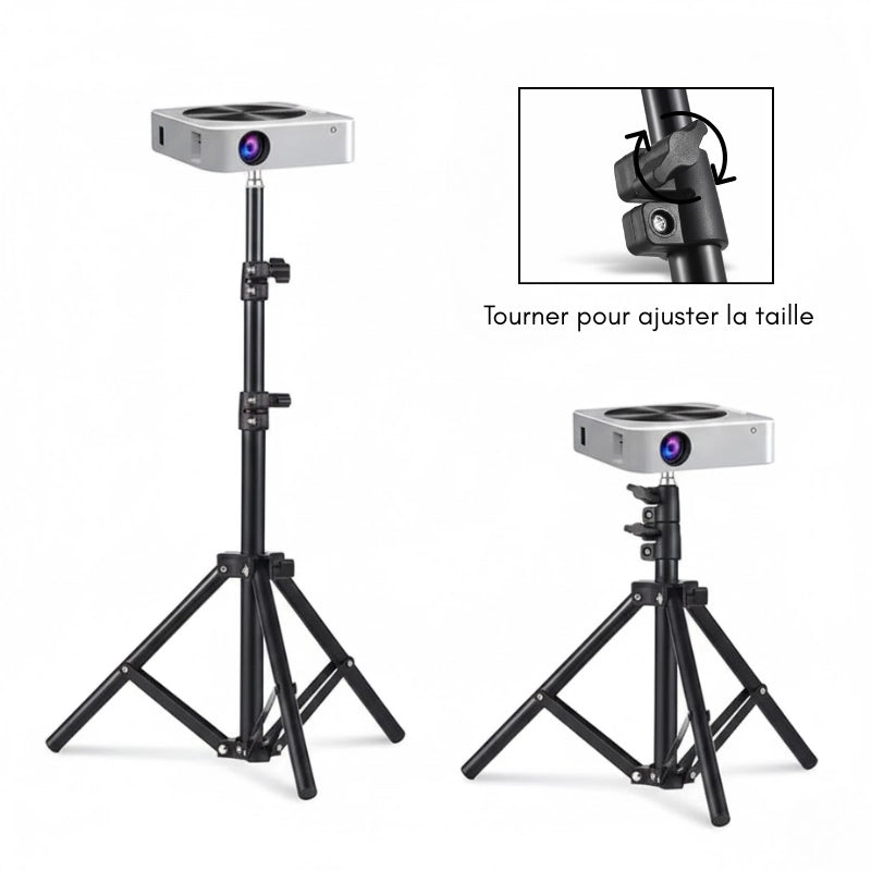 Information du trépied vidéoprojecteur noir