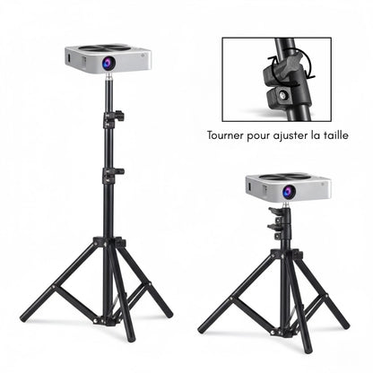 Information du trépied vidéoprojecteur noir